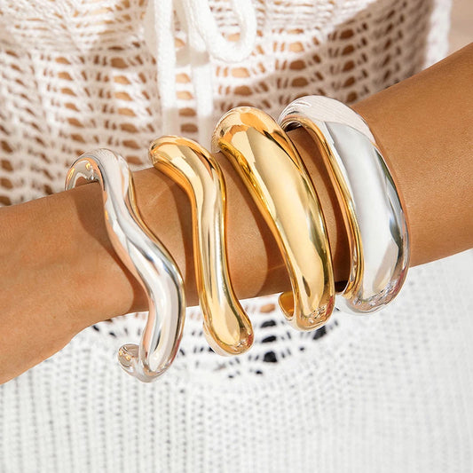 Trendy Big Cuff Bangle Bracelet