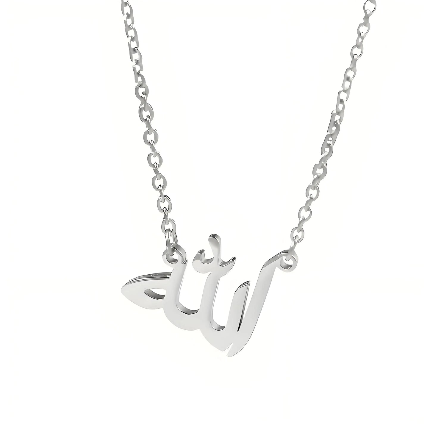 Custom Arabic Name Necklace – Gold-Tone Stainless Steel