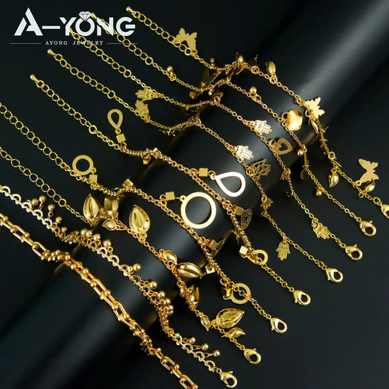 Dubai 21K Gold-Plated Anklet Chain