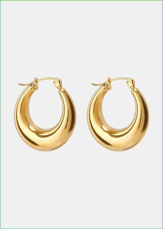 Elegant 5mm Gold Huggie Hoops